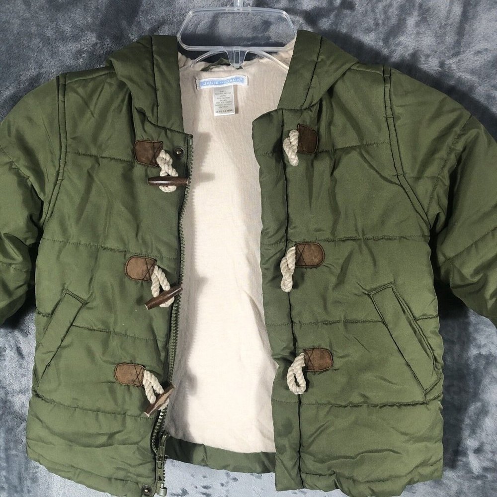 Janie And Jack Puffer Jacket Girls Size 12 To 24 Minutes - Picture 3 of 16